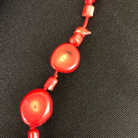 Coral Chunk Necklace - Picture 4 of 4